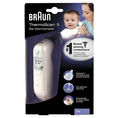 Braun Thermoscan 5 IRT 6030 - Accurate Ear Thermometer for All Ages-Auzzi Store
