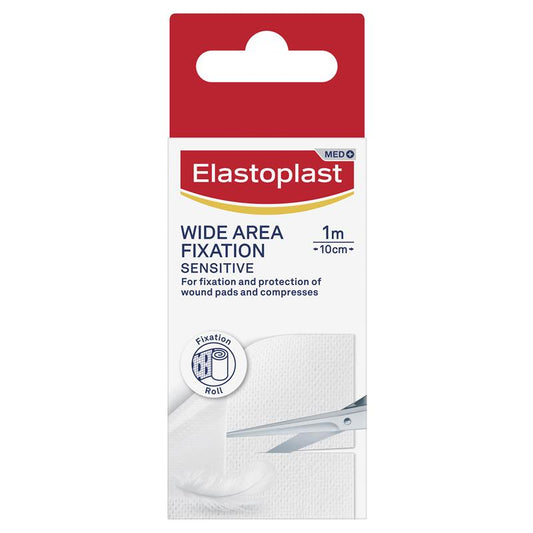 Elastoplast Sensitive Wide Area Fixation Tape 1m x 10cm - Gentle Adhesion for Wound Care – view 2