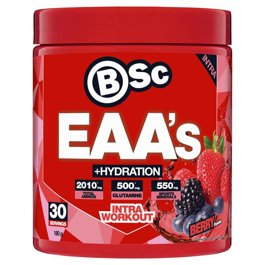 BSc EAAs + Hydration Berry 180g - Essential Amino Acids for Muscle Recovery