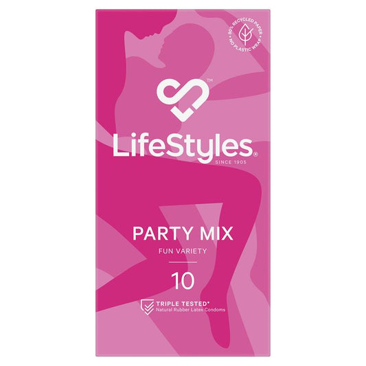 LifeStyles Party Mix Condoms - 10 Pack for Fun and Safety - Auzzi Store
