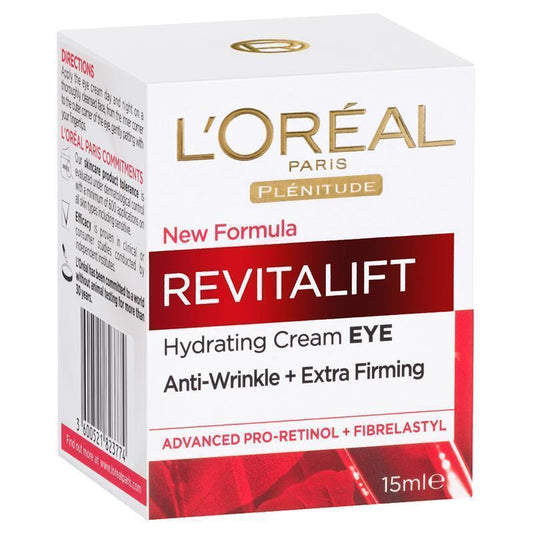 L'Oreal Paris Revitalift Hydrating Eye Cream 15ml - Anti-Wrinkle & Firming-Auzzi Store
