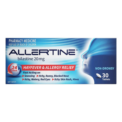 Allertine 20mg 30 Tablets - Non-Drowsy Allergy Relief