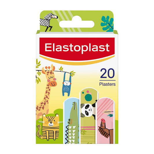 Elastoplast Kids Animal Plasters - 20 Fun Strips for Wound Care - Auzzi Store