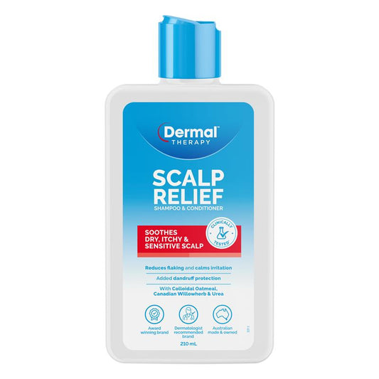 Dermal Therapy Scalp Relief Shampoo & Conditioner - 210ml for Soothing Care - Auzzi Store