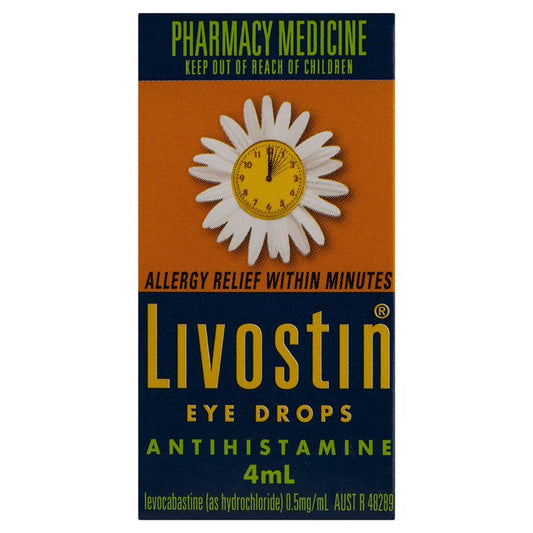 Livostin Antihistamine Allergy Eye Drops 4mL - Fast Relief for Allergic Eyes-Auzzi Store