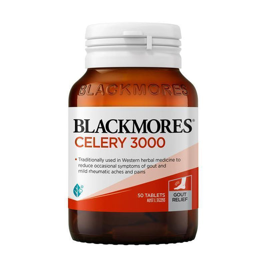 Blackmores Celery 3000 Tablets – Joint & Gout Support, 50 Count