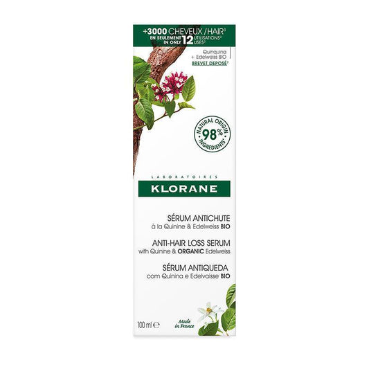 Klorane Serum with Quinine and Organic Edelweiss 100ml - Hair Strengthening