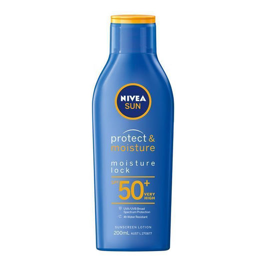 NIVEA Sun Protect & Moisture SPF50+ Sunscreen Lotion 200ml - Ultimate Sun Protection-Auzzi Store