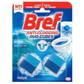 Bref Duo Cubes Blue Action Toilet Cleaner Block In Cistern 2 Pack - Effective Cleaning Solution