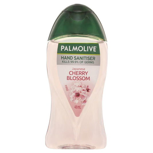 Palmolive Non-Sticky Hand Sanitiser Japanese Cherry Blossom 48mL - Antibacterial Protection on the Go - Auzzistore
