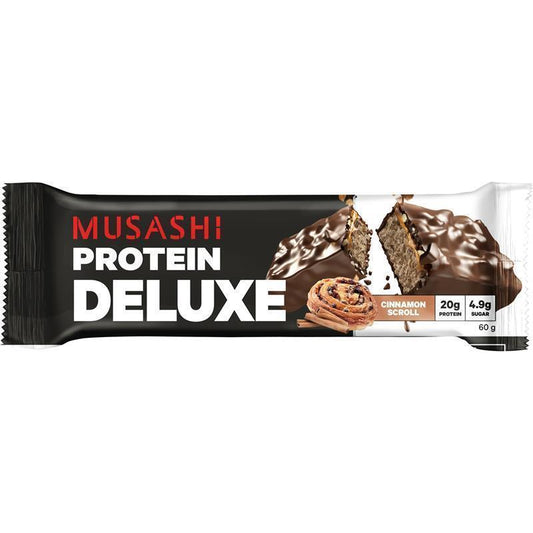Musashi Deluxe Protein Bar - Cinnamon Scroll 60g
