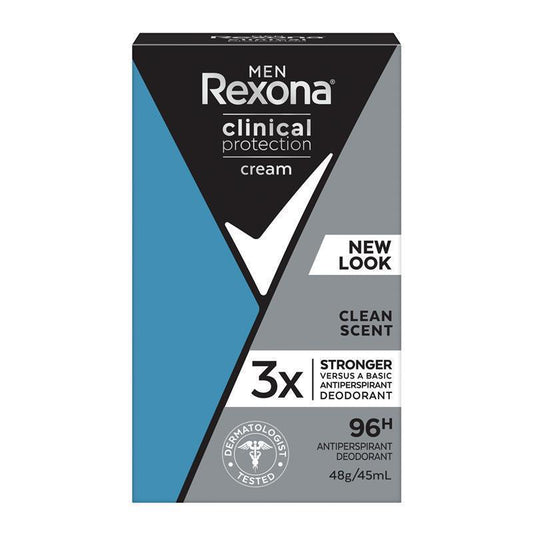 Rexona Men Clinical Antiperspirant Clean Scent 45ml 96-Hour Protection