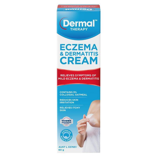 Dermal Therapy Eczema & Dermatitis Cream 60g - Natural Relief for Sensitive Skin
