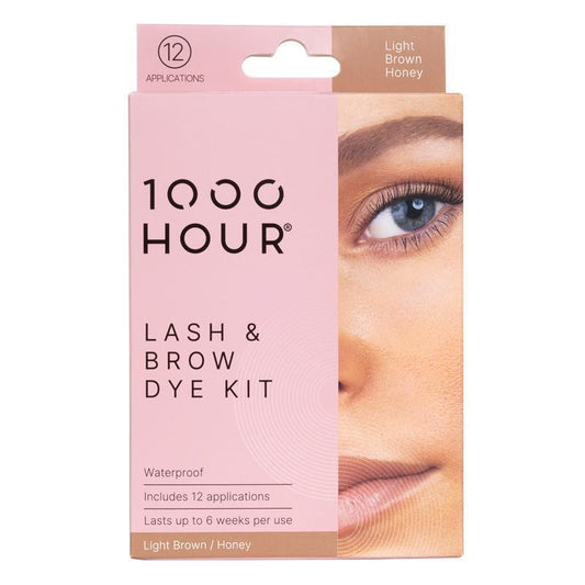 1000 Hour Eyelash and Brow Dye Kit - Light Brown/Honey