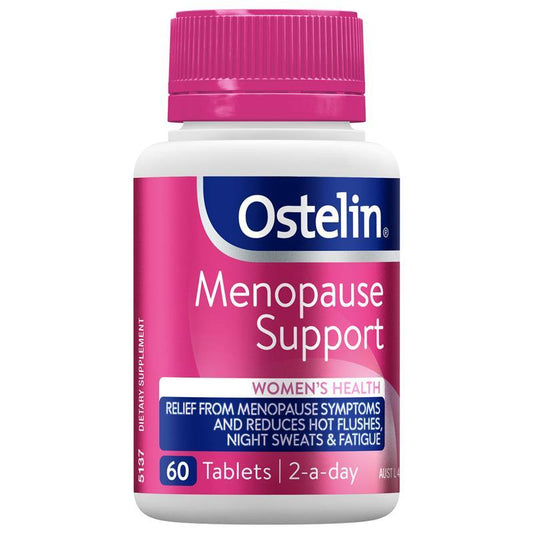 Ostelin Menopause Support 60 Tablets - Relief for Menopause Symptoms