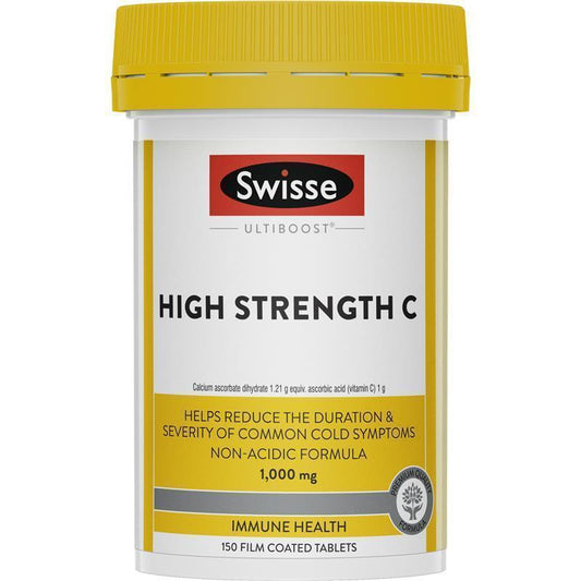 Swisse Ultiboost High Strength Vitamin C 1000mg - 150 Tablets-Auzzi Store