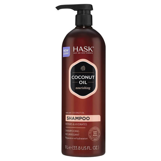 Hask Coconut Nourishing Shampoo 1L - Hydrate and Repair Your Hair