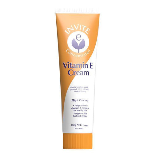 Invite E Vitamin E Cream 100g - High Potency Skin Healing-Auzzi Store