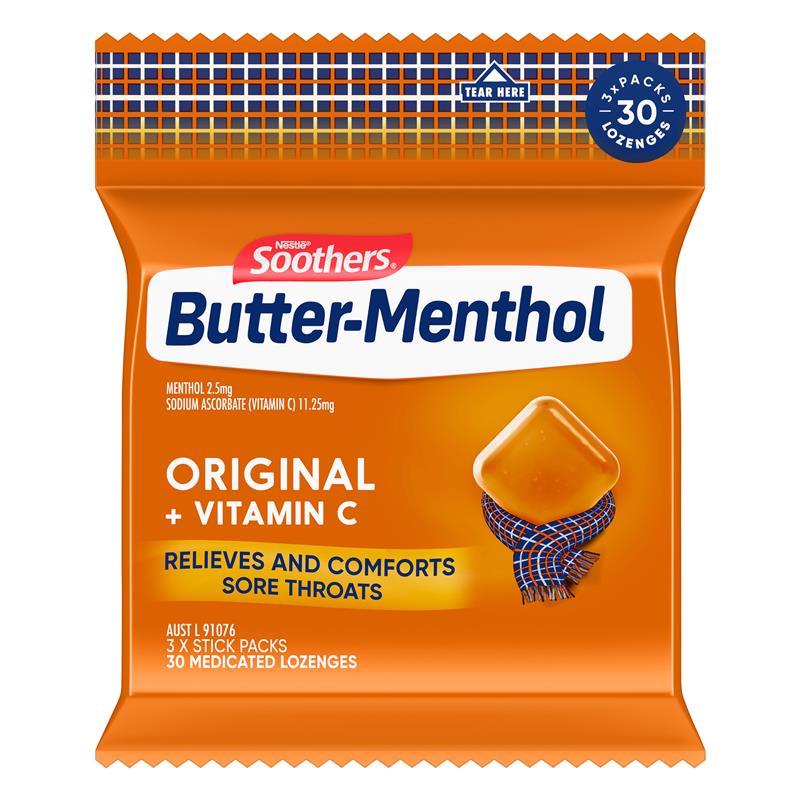 Allens Butter-Menthol Original Throat Lozenges - 3x10 Multipack-Auzzi Store