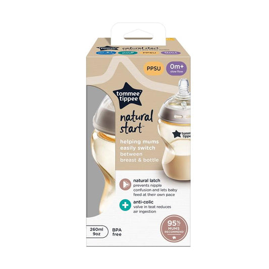 Tommee Tippee Natural Start 260ml PPSU Bottle with Slow Teat