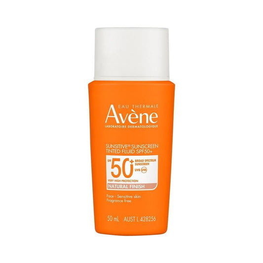 Avene Sunsitive Sunscreen Tinted Fluid SPF 50+ 50ml - Even Complexion & Protection