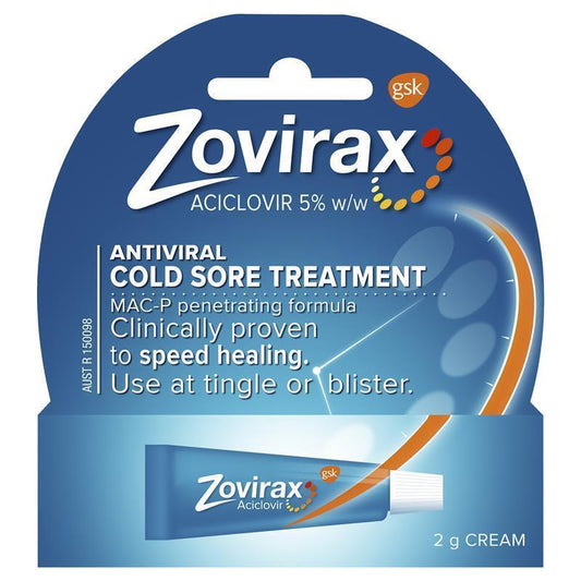 Zovirax Cold Sore Cream 2g - Fast-Acting Relief - Auzzi Store