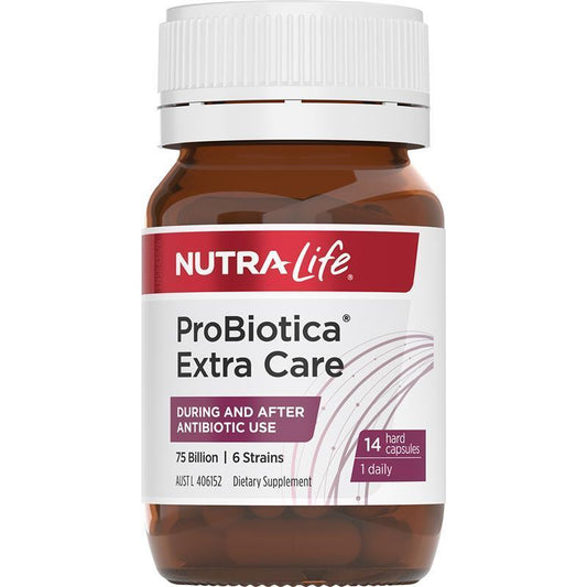 Nutra-Life Probiotica Extra Care 14 Capsules - High Strength Probiotic Support - Auzzi Store