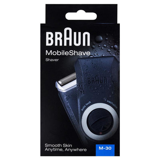 Braun M30 Mobile Shaver - Smooth Skin Anytime, Anywhere-Auzzi Store