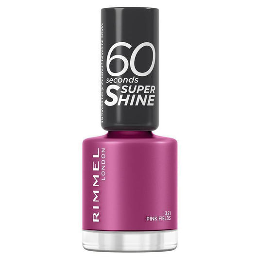 Rimmel 60 Second Nail Polish 321 Pink Fields - Quick-Dry Glamour