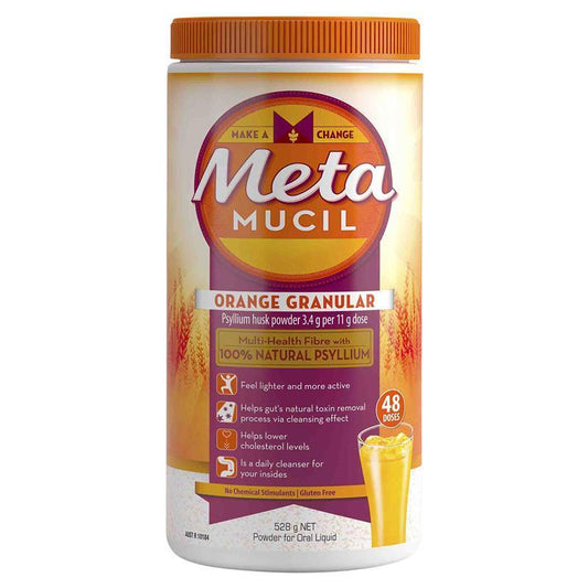 Metamucil Fibre Supplement Orange - 48 Dose, 528g-Auzzi Store