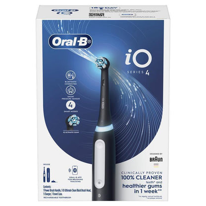 Oral-B iO 4 Series Electric Toothbrush - Black (1 Count)