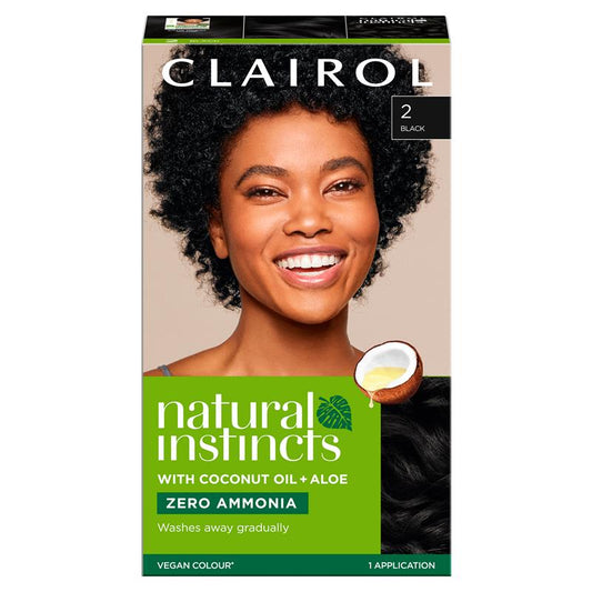 Natural Instincts 2 Midnight, Black Semi Permanent Hair Colour 60ml - Vegan & Cruelty-Free - Auzzi Store