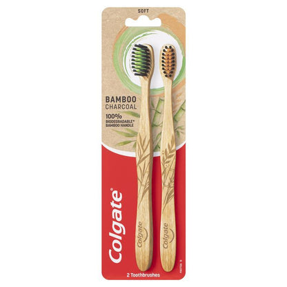 Colgate Bamboo Charcoal Toothbrush 2 Pack - Auzzi Store