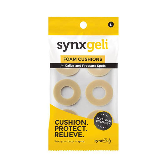 Synxgeli Foam Cushions for Callus & Pressure Relief - 6 Pack
