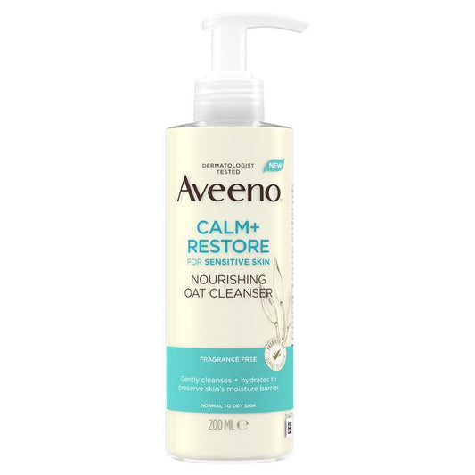 Aveeno Face Calm and Restore Nourishing Oat Cleanser - 200ml - Auzzistore