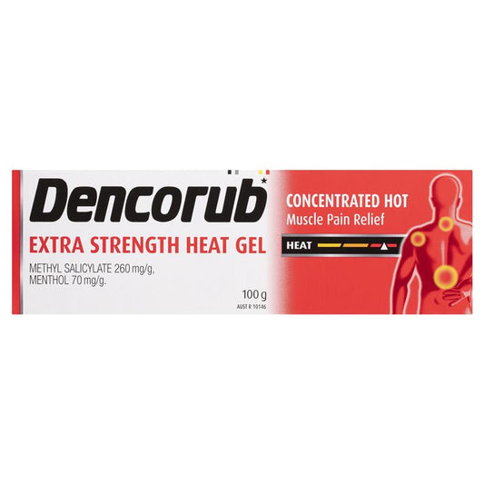 Dencorub Extra Strength Heat Gel 100g - Fast Pain Relief-Auzzi Store