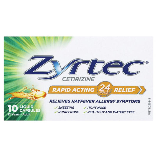 Zyrtec Liquid Capsules - 10 Count-Auzzi Store
