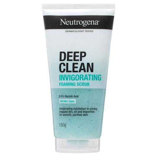 Neutrogena Deep Clean Invigorating Foam Scrub 150g - Purifying Exfoliation