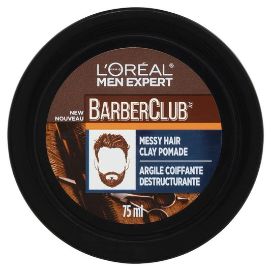 L'Oreal Men Expert Barber Club Messy Hair Clay 75ml - Effortless Styling