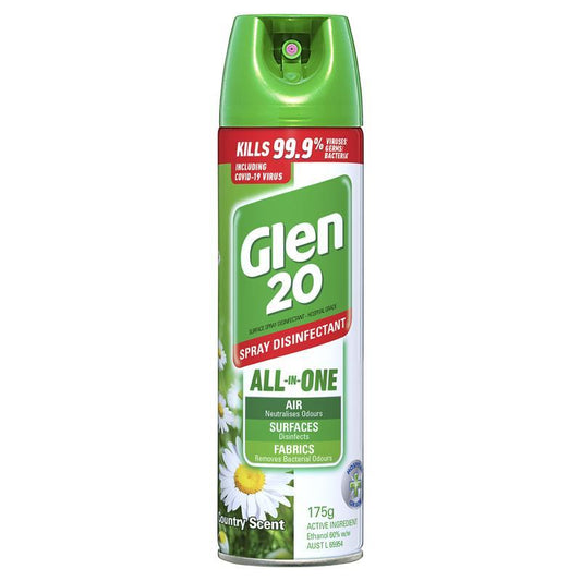 Glen 20 Spray Disinfectant Country Scent 175g - Powerful Germ Protection-Auzzi Store