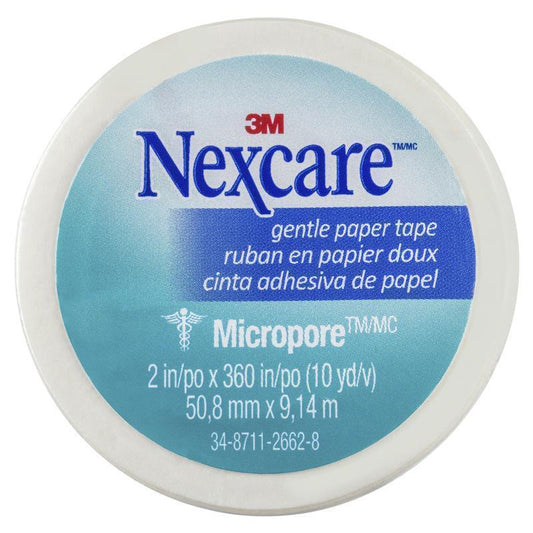Nexcare Micropore Gentle Paper Tape White 50.8mm x 9.14m - Ideal for Sensitive Skin-Auzzi Store