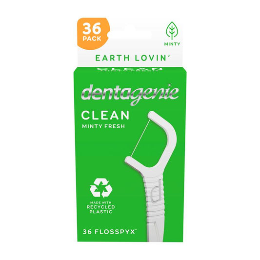 GO2 Dentagenie Fine Flosspyx Mint 36 Pack - Ultimate Dental Care - Auzzistore