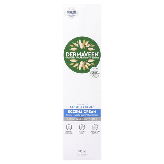 DermaVeen Sensitive Relief Eczema Cream 100mL-Auzzi Store