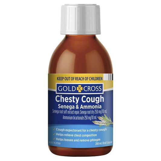 Gold Cross Senega & Ammonia - 200mL Cough Relief-Auzzi Store