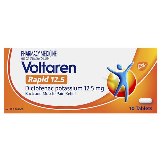 Voltaren Rapid Pain Relief Tablets 12.5mg - 10 Count-Auzzi Store