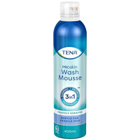 TENA ProSkin Wash Mousse - 400ml for Gentle Cleansing - Auzzistore
