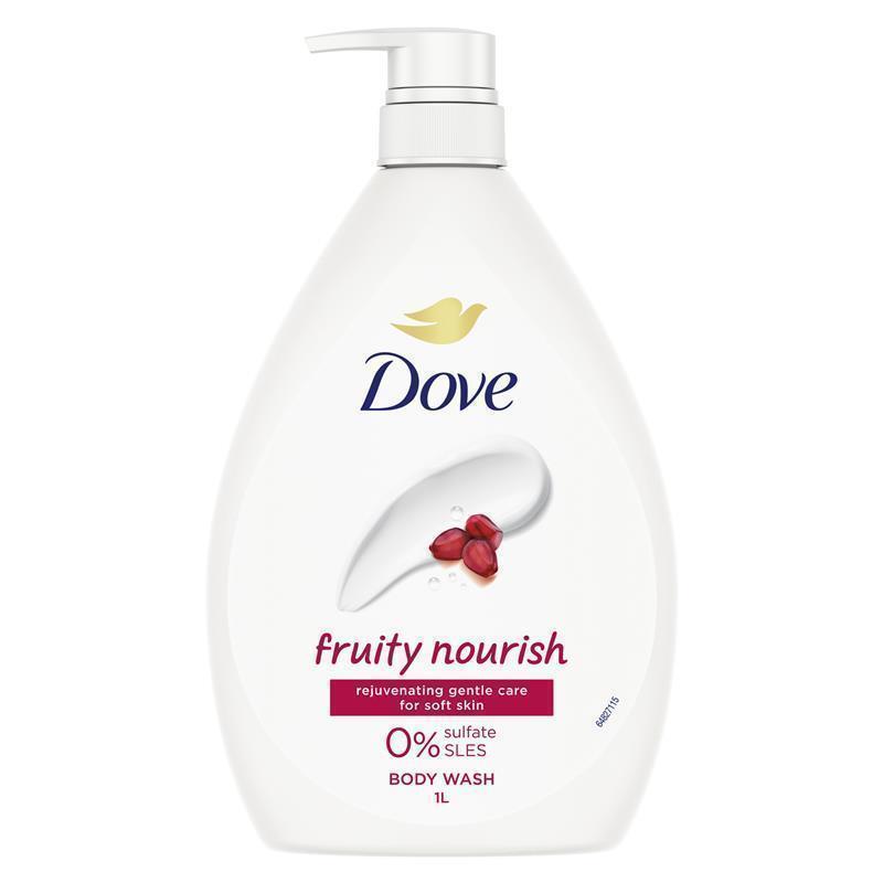Dove Fruity Nourish Body Wash 1L – Moisturizing, Sulfate-Free