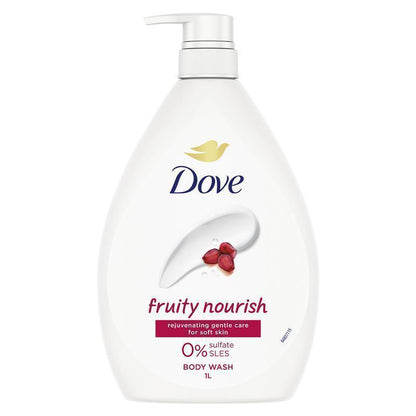 Dove Fruity Nourish Body Wash 1L – Moisturizing, Sulfate-Free