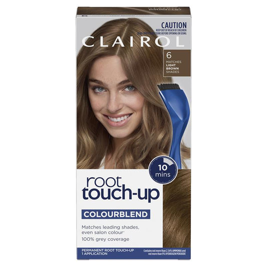 Clairol Nice N Easy Root Touch Up Permanent Hair Colour 6 Light Brown - Fast & Effective - Auzzi Store