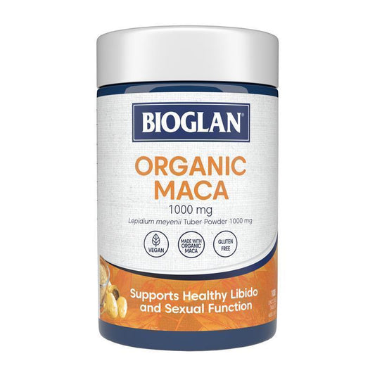Bioglan Organic Maca 1000mg - 100 Tablets for Natural Libido Support-Auzzi Store